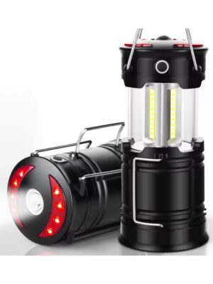 Lampka turystyczna biwakowa LED latarka 3w1