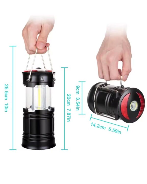 Lampka turystyczna biwakowa LED latarka 3w1