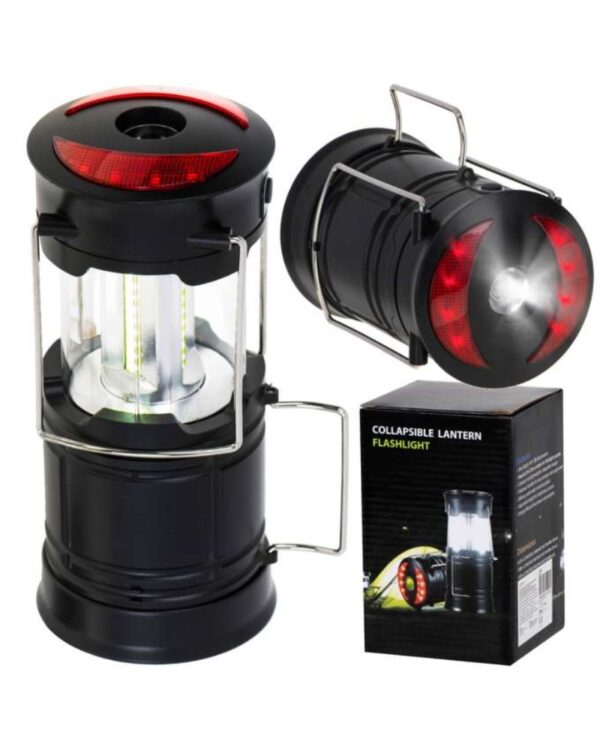 Lampka turystyczna biwakowa LED latarka 3w1