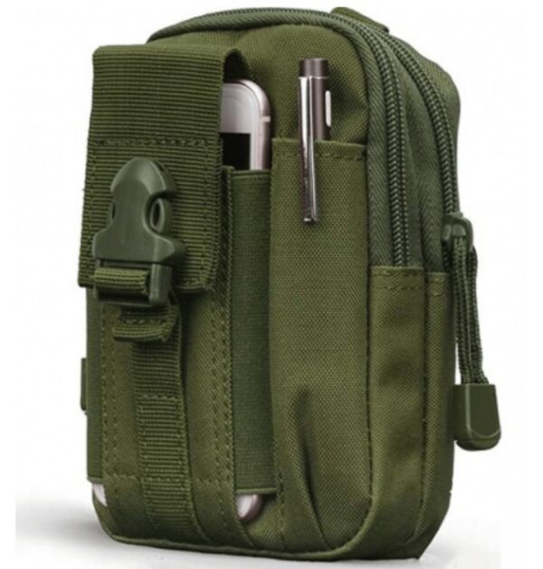 Taktyczna saszetka nerka do paska zielona