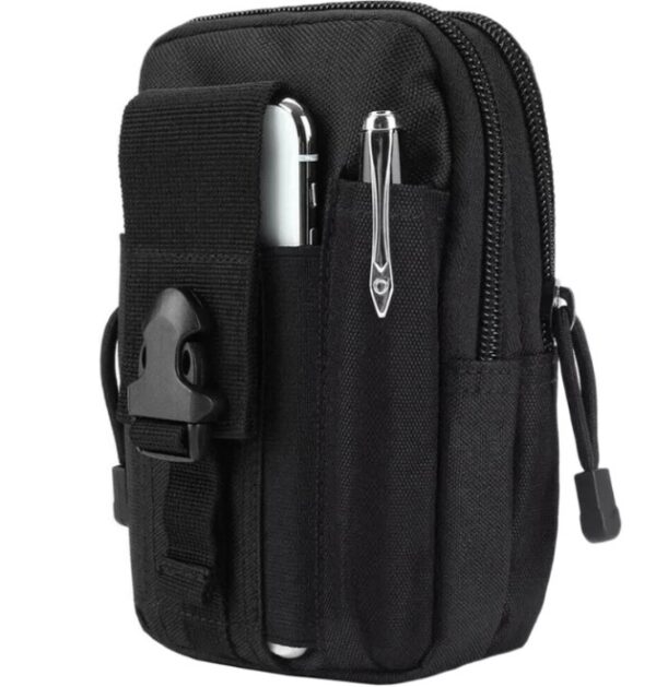 Taktyczna saszetka nerka do paska czarna