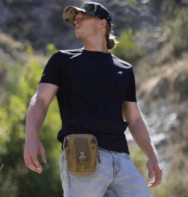 Taktyczna saszetka nerka do paska Tactical Bag + GRATIS Etui wodoodporne