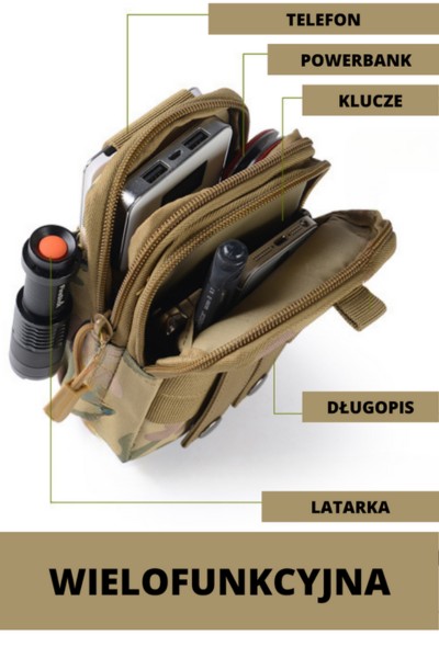 Taktyczna saszetka nerka do paska