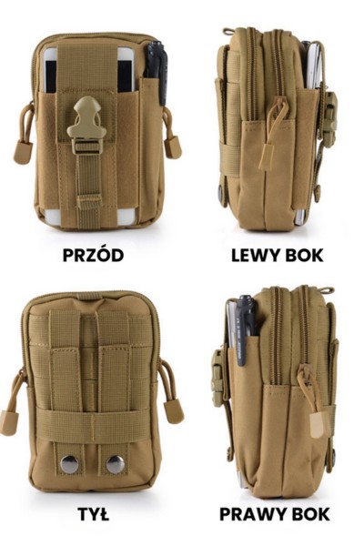 Taktyczna saszetka nerka do paska