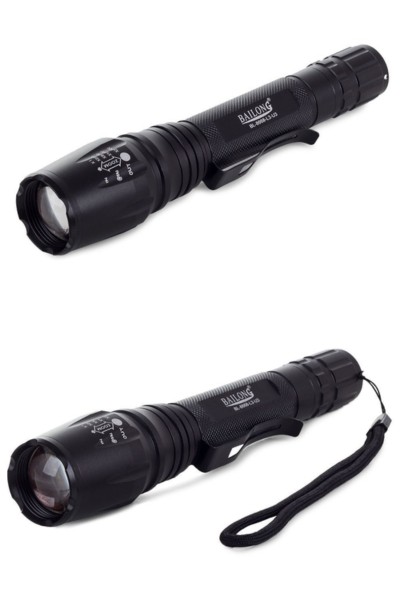 Latarka taktyczna bailong zoom led cree xm-l3-u3