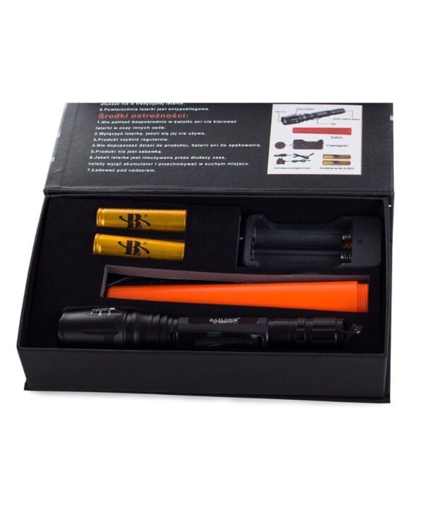 Latarka taktyczna Bailong Zoom Led Cree xm-l3-u3