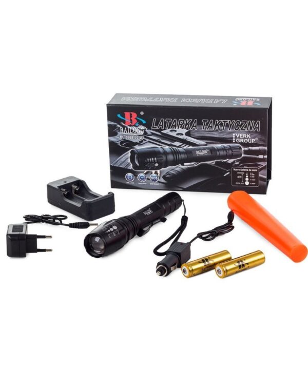 Latarka taktyczna Bailong Zoom Led Cree xm-l3-u3