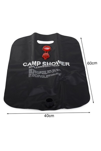 Prysznic solarny Camp Shower turystyczny polowy kempingowy 20l wymiary