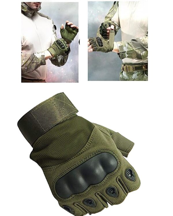Rękawice taktyczne bez palców wojskowe survival