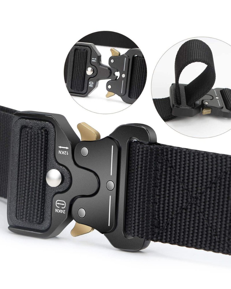 saszetka taktyczna czarna + pas taktyczny czarny