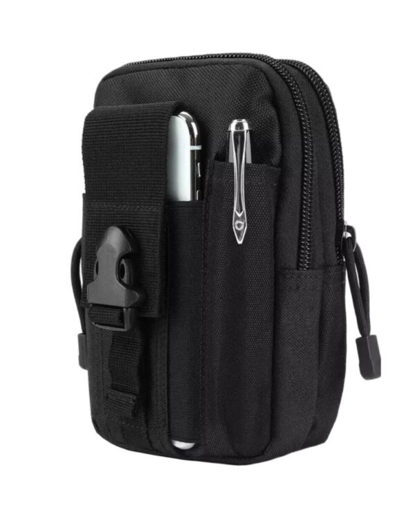 saszetka taktyczna czarna + pas taktyczny czarny