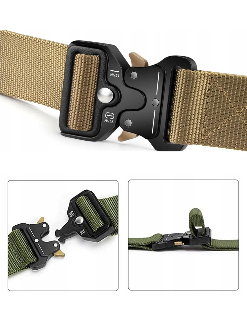 saszetka taktyczna khaki+ pas taktyczny khaki