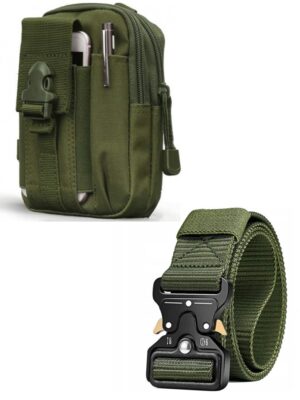 saszetka taktyczna zielony+ pas taktyczny zielony