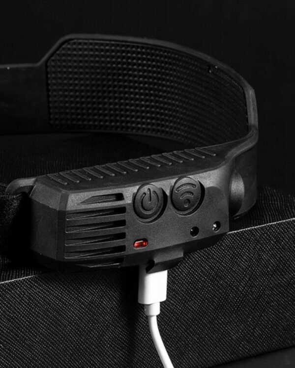 Latarka czołowa LED XPE + COB akumulatorowa z czujnikiem ruchu