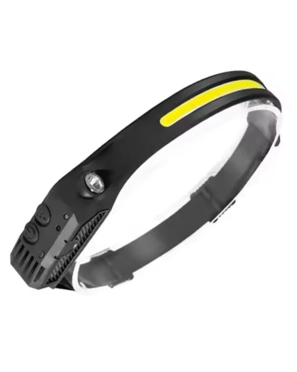 Latarka czołowa LED XPE + COB akumulatorowa z czujnikiem ruchu