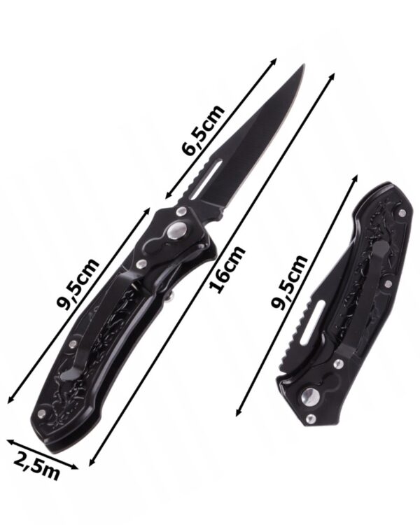 Nóż scyzoryk składany stalowy survival