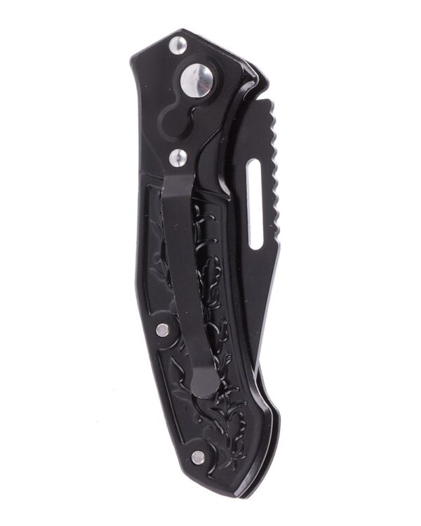 Nóż scyzoryk składany stalowy survival