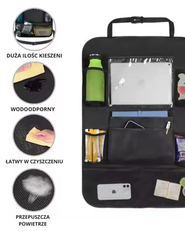 Organizer na fotel samochodowy ochraniacz uniwersalny