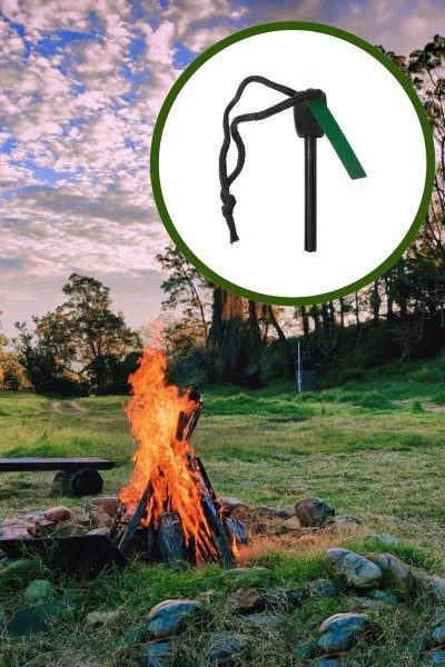 Krzesiwo magnezowe survivalove wojskowe rozpałka