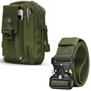 saszetka taktyczna zielony+ pas taktyczny zielony